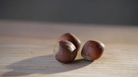 Cracking a nut. hazelnut Stock Footage 95998652