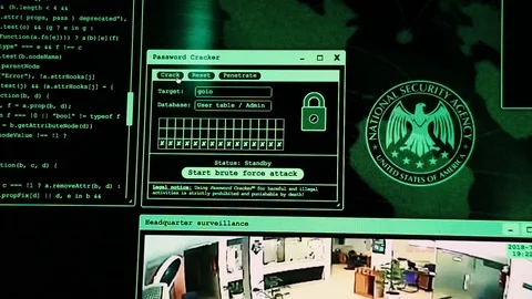 Cracking password using bruteforce 4k Video stock 94187045