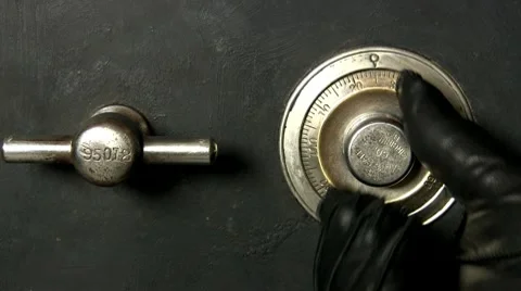 Cracking the safe; 2 Stock Footage 10774275