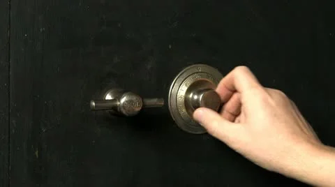 Cracking the safe; 3 Stock Footage 10774260
