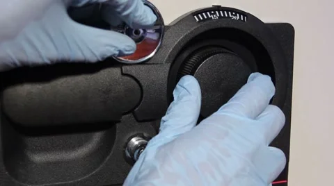 Cracking a Safe Revealing a Computer Hard Drive Stock Footage 8777383