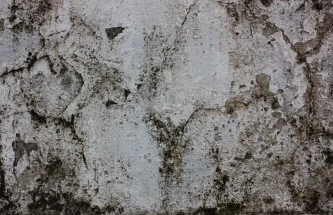 Cracking white wall Foto stock