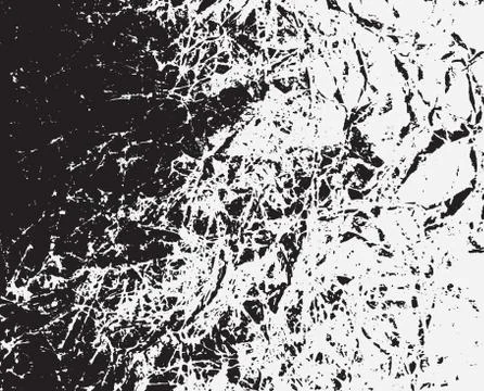 Cracks and scratches damaged surface backdrop. Abstract old style messy Stock-Illustration