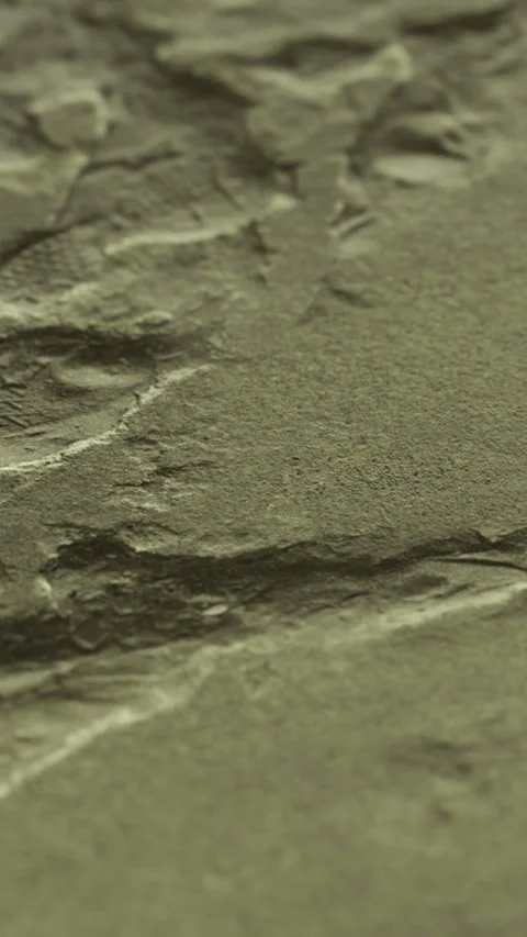 Cracks and texture on a concrete surface seen in a close up view Stock Footage 334249221