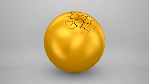 Cracks Appear on the Sphere Stock Footage 289330099