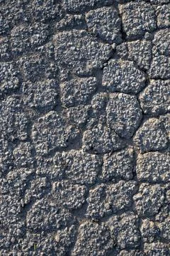 Cracks in the asphalt Stock Photos