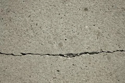 Cracks in concrete slabs Stock Photos