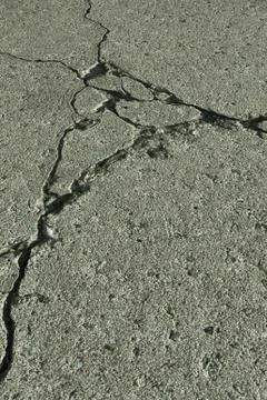 Cracks in concrete slabs Stock Photos