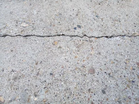 Cracks on concrete surface Stock Photos
