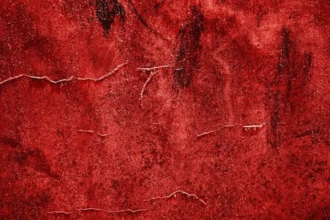 Cracks in a Decayed Dark Wall with Distressed Texture, Dark Horror Texture Foto stock