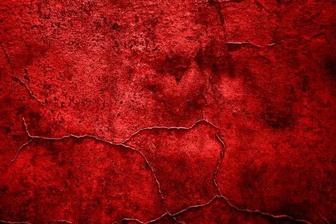Cracks in a Decayed Dark Wall with Distressed Texture, Dark Horror Texture Foto stock
