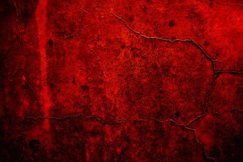 Cracks in a Decayed Dark Wall with Distressed Texture, Dark Horror Texture Foto stock