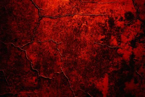 Cracks in a Decayed Dark Wall with Distressed Texture, Dark Horror Texture Foto stock
