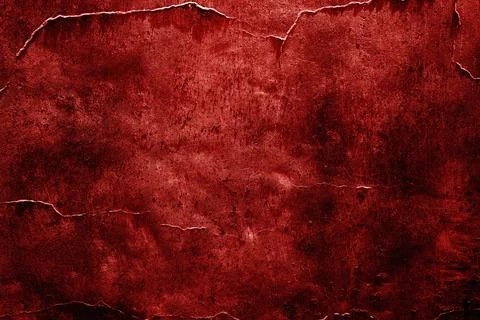 Cracks in a Decayed Dark Wall with Distressed Texture, Dark Horror Texture Foto stock