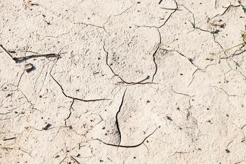 Cracks in dry soil texture Stock Photos