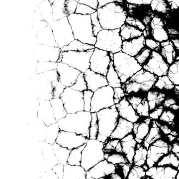 Cracks  grunge background in white background Stockillustratie
