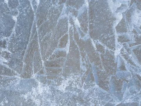 Cracks in the ice Stock Photos