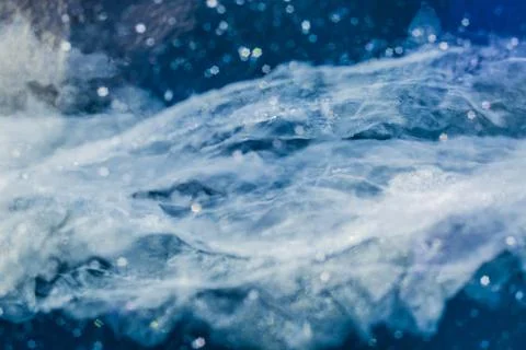 Cracks in ice. Winter in Siberia, Baikal Lake. Stock Photos