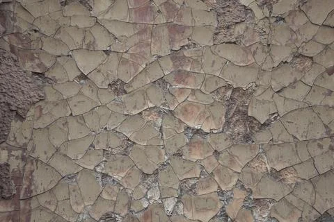 Cracks, old surface. Stock Photos
