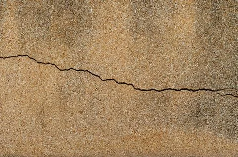 Cracks on the old wall Foto stock