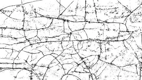 Cracks overlay texture Stock Illustration