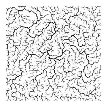 Cracks square for design project on black   - vector illustration Stock Illustration