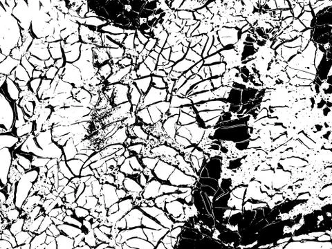Cracks texture overlay. Vector background Stock Illustration