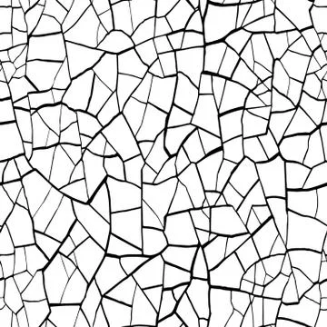 The cracks texture white and black. Vector background. Stock Illustration