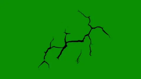 Cracks on wall motion graphics with green screen background Stock Footage 139027421