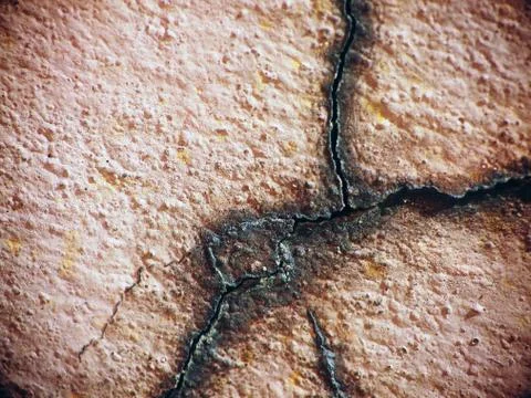 Cracks in walls Stock Photos