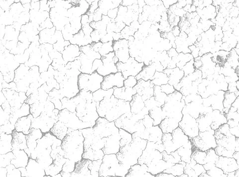 Cracks on white surface - vector background Stockillustratie