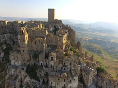 Craco. Basilicata. Italy. Stock Footage 77340004