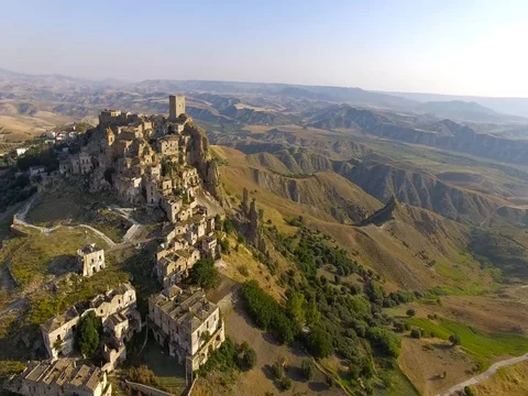 Craco. Basilicata. Italy. Stock Footage 77340037