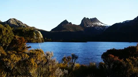 Cradle mountain sunset time lapse Stock Footage 12317988