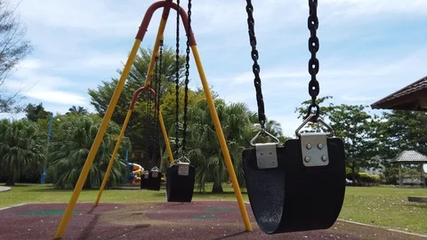 Cradle playground Stock Footage 101161737