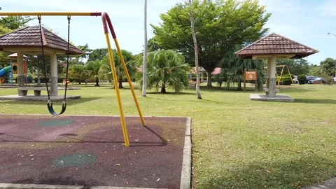 Cradle playground Stock Footage 101162059
