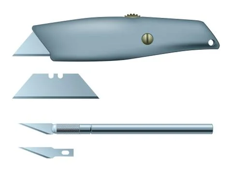 Craft and utility knife Stock Illustration