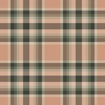 Craft background seamless vector, mosaic tartan pattern plaid. Tile check f.. Stock Illustration