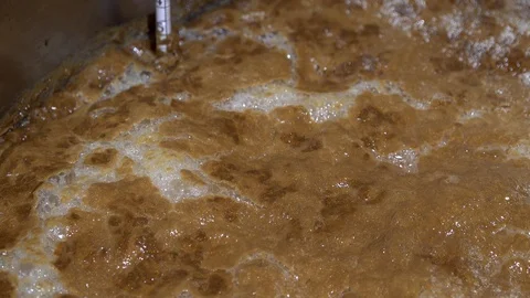 Craft Beer brewing at the brewery Stock Footage 120074619