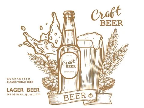 Craft beer comp2 Stock Illustration