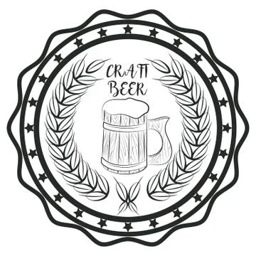 Craft beer. Stock Illustration