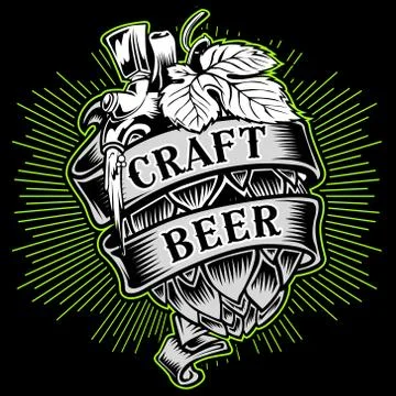 Craft Beer Malt Stock Illustration