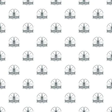 Craft beer pattern vector seamless 스톡 일러스트