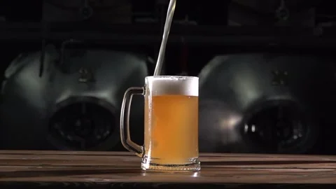 Craft Beer Pour in High Speed at 1000 Fps Showcasing Brewing Process and Bubbles Stock Footage 324861372