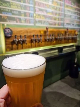 Craft Beer on Tap Stock Photos