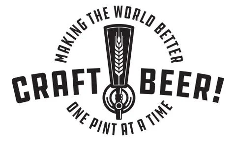 Craft Beer Vector Design Иллюстрация