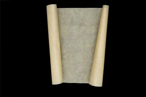 Craft beige scroll paper Stock Photos