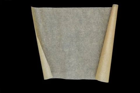Craft beige scroll paper Stock Photos