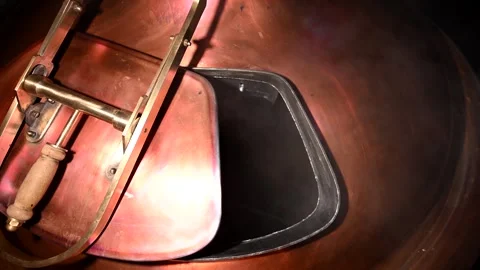 Craft Brewery Process of Brewing Beer With Slow Motion Close-Ups in 4K Stock Footage 323917532