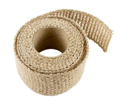 Craft Burlap Fabric Patch Roll., Sackcloth Piece of Linen Jute, Sack Cloth Tag Fotos de archivo